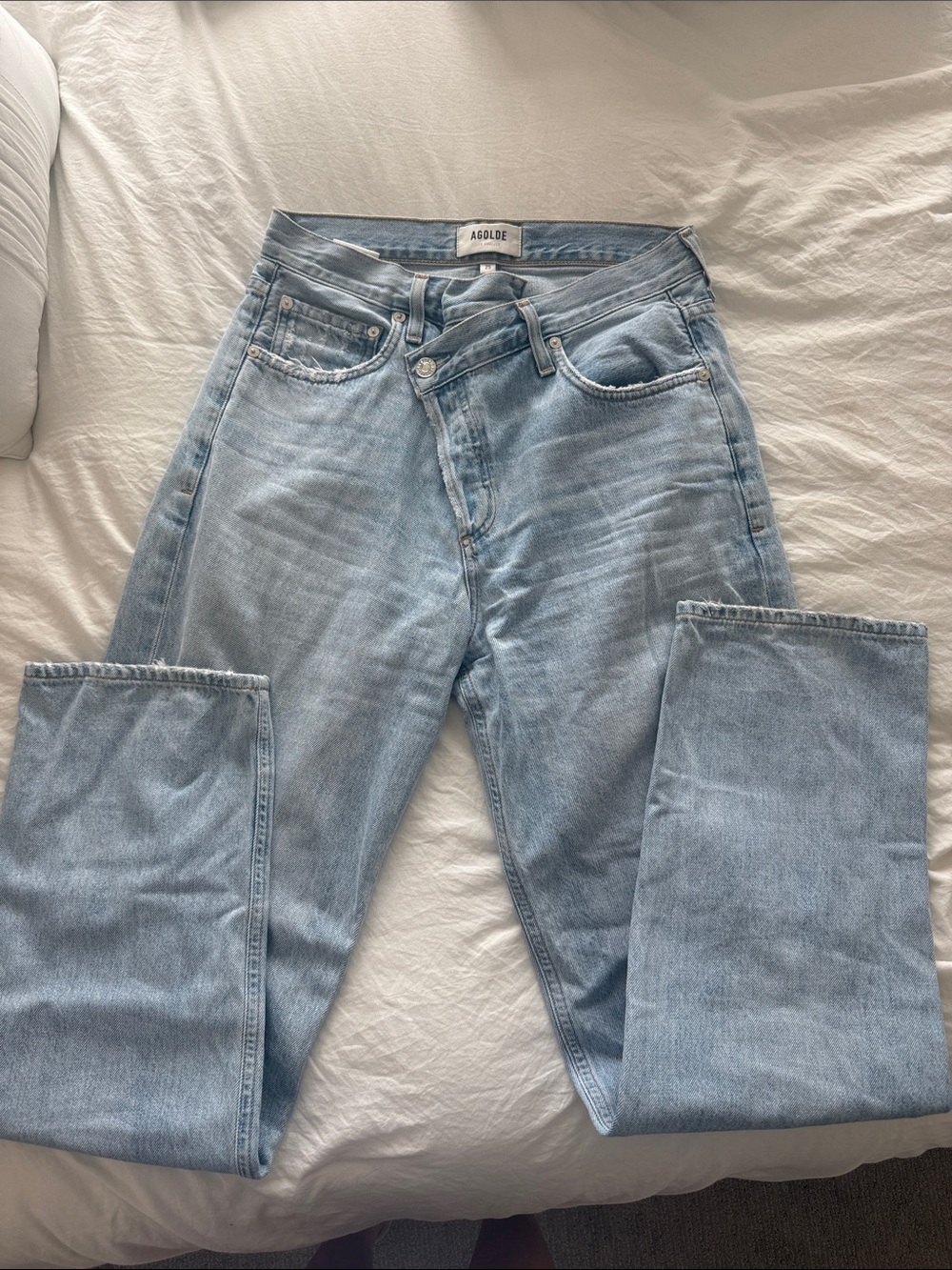 Agolde Light Blue Men's Straight Jeans